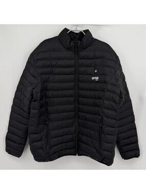 Gobi Heat Men’s Wolf Heated Puffer Jacket Size XL 3-Zone Black Onyx Battery Pack